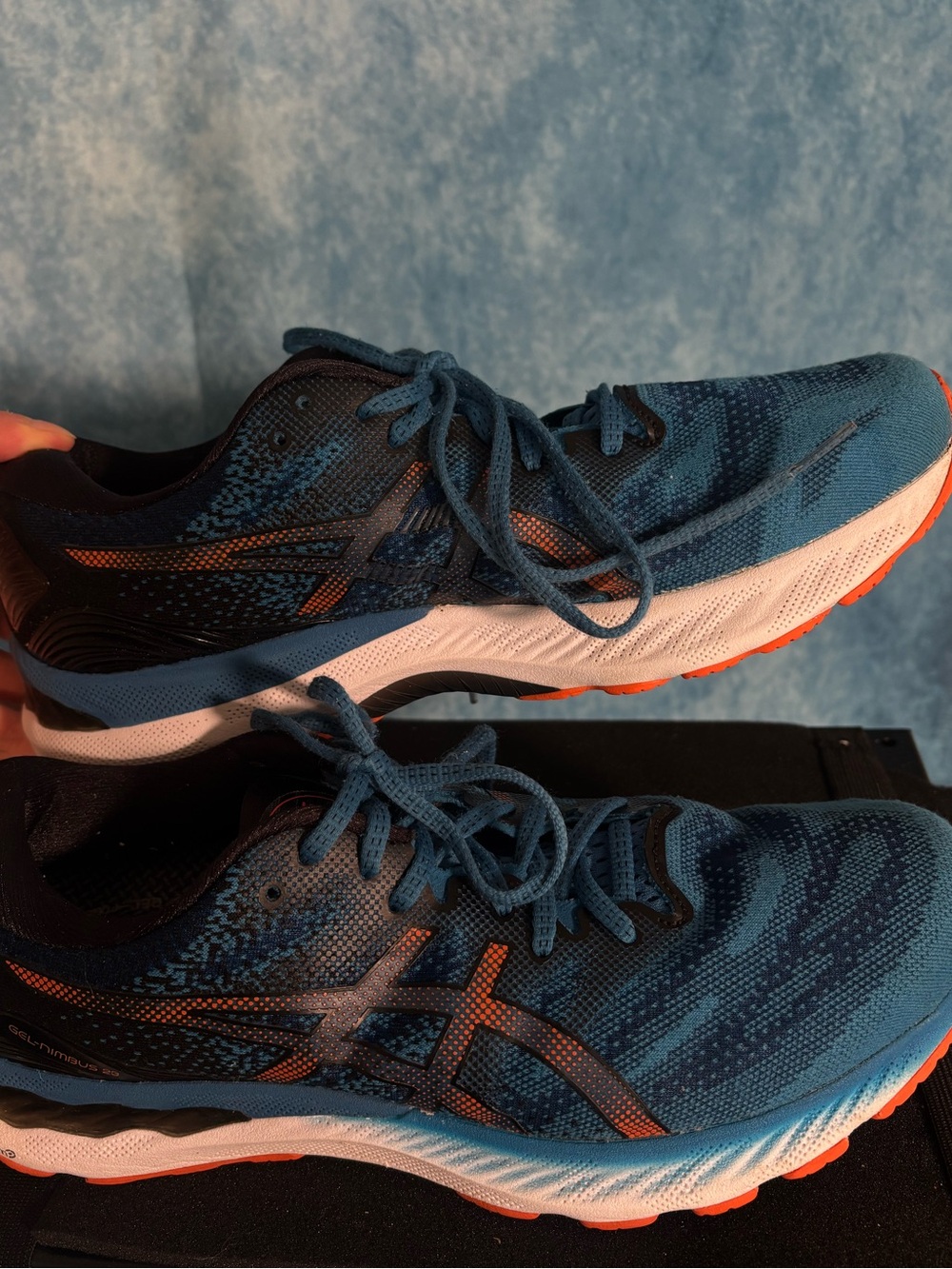 ASICS Gel‑Nimbus 23 Men’s Running Shoes Blue/Orange Size 11